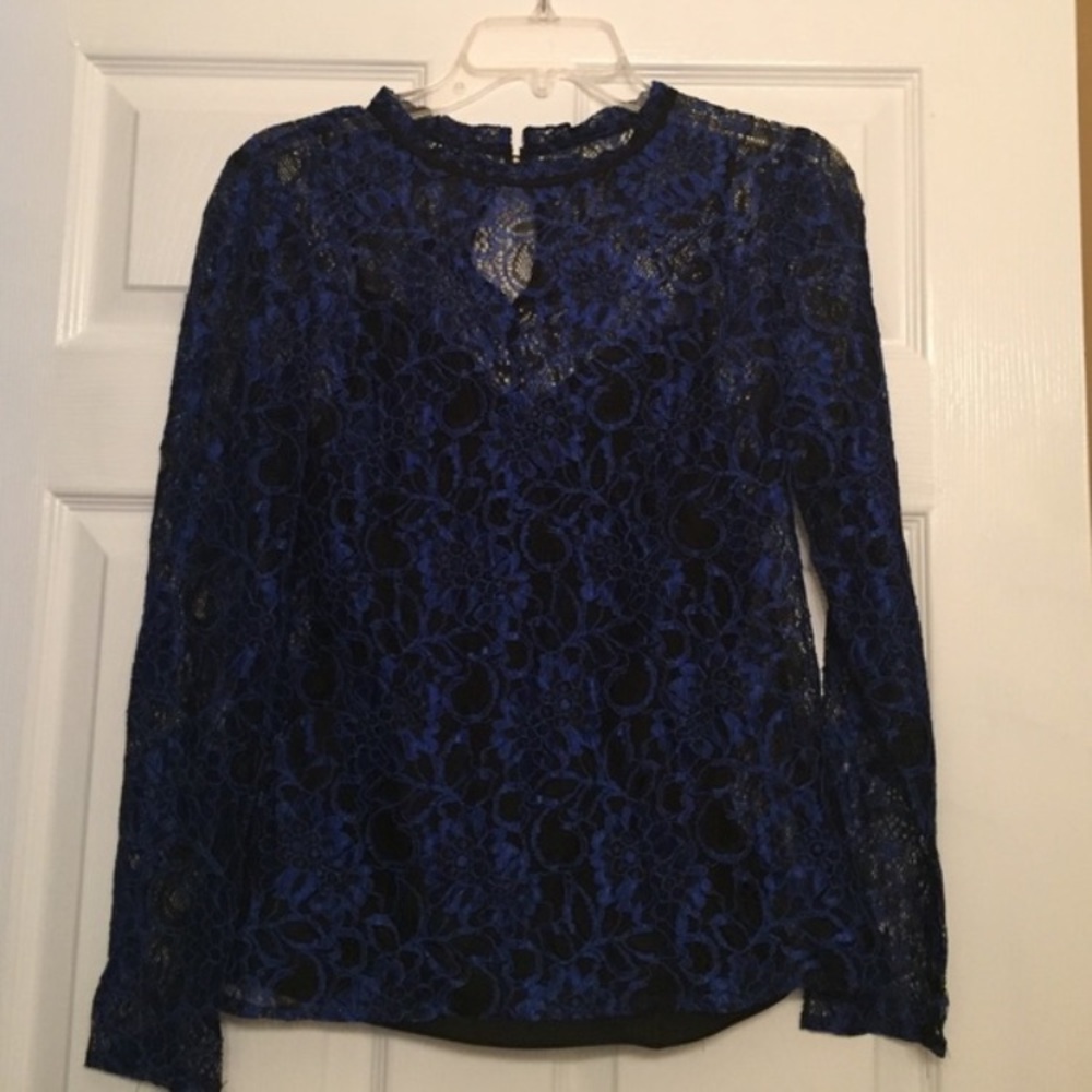 Ted Baker Blue Lace Top - Picture 5 of 6